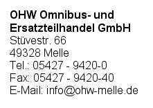 OHW Omnibus- und Ersatzteilhandel GmbH