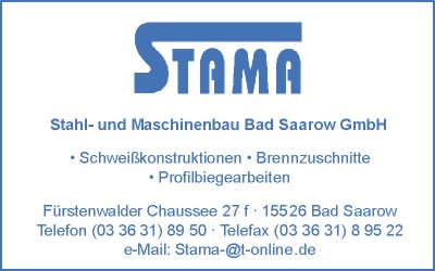 Stama Stahl- und Maschinenbau Bad Saarow GmbH