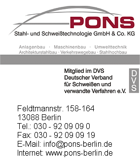 PONS Stahl- und Schweitechnik GmbH & CO. KG
