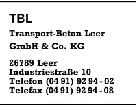 TBL Transport-Beton Leer GmbH & Co. KG
