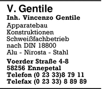 Gentile Inh. Vincenzo Gentile, V.