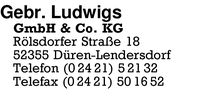 Ludwigs GmbH & Co KG, Gebr.