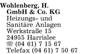 Wohlenberg GmbH & Co. KG, H.