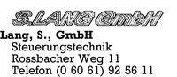 Lang GmbH, S.