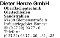 Henze GmbH, Dieter