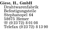 Giese, H., GmbH
