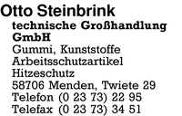 Steinbrink technische Grohandlung GmbH, Otto