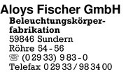Fischer GmbH, Aloys