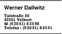 Dallwitz, Werner