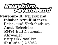 Reisebro H. Feyerabend, Inhaber Arnulf Menzen