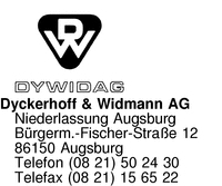 Dyckerhoff & Widmann AG, Niederlassung