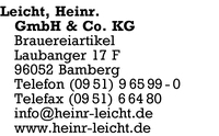 Leicht GmbH & Co. KG, Heinr.