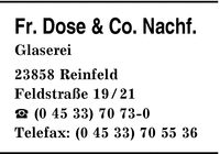 Dose & Co., Friedrich
