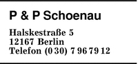 Schoenau, P & P