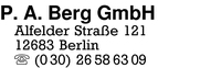 Berg GmbH, P. A.,