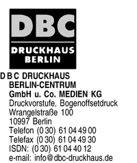 DBC Druckhaus Berlin-Centrum GmbH & Co. Medien KG
