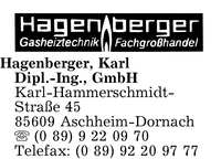 Hagenberger GmbH, Dipl.-Ing. Karl