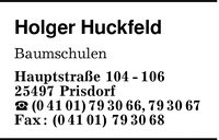 Huckfeldt, Holger