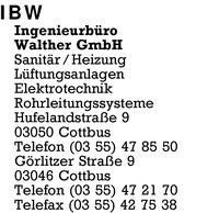 IBW Ingenieurbro Walther GmbH