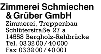 Zimmerei Schmiechen & Grber GmbH