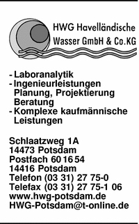 HWG Havellndische Wasser GmbH & Co. KG
