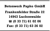 Betonwerk Papke GmbH