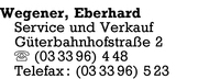 Wegener, Eberhard