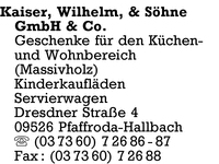 Kaiser, Wilhelm & Shne GmbH & Co.