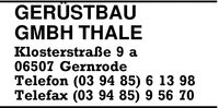 Gerstbau GmbH Thale