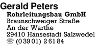 Peters, Gerald, GmbH