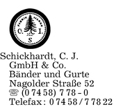 Schickhardt GmbH & Co., C. J.