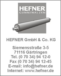 HEFNER GmbH & Co. KG Gummiwalzenfabrik