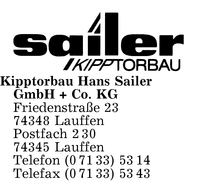 Kipptorbau Hans Sailer GmbH + Co. KG