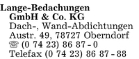 Lange Bedachungen GmbH & Co. KG