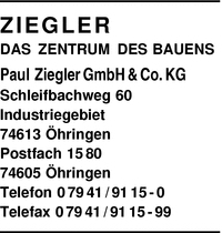 Ziegler GmbH & Co. KG, Paul