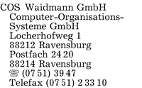 COS Waidmann Computer-Organisations-Systeme GmbH