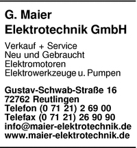 Maier Elektrotechnik GmbH, G.