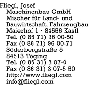 Fliegl Maschinenbau GmbH, Josef