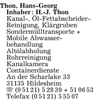 Thon Inh. H.-J. Thon, Hans-Georg