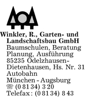 Winkler Garten- und Landschaftsbau GmbH, R.