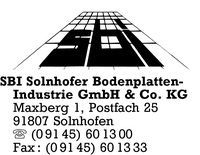 SBI Solnhofer Bodenplatten Industrie GmbH & Co. KG