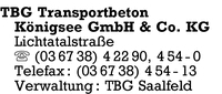 TBG Transportbeton Knigsee GmbH & Co. KG