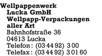 Wellpappenwerk Lucka GmbH