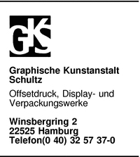 GKS Graphische Kunstanstalt Schultz