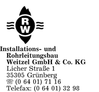 Installations- und Rohrleitungsbau Weitzel GmbH & Co. KG