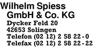 Spiess GmbH & Co. KG, Wilhelm