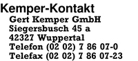 Kemper-Kontakt Gert Kemper GmbH