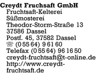 Creydt Fruchtsaft GmbH