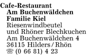 Cafe-Restaurant Am Buchenwldchen