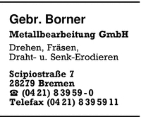 Borner GmbH, Gebr.